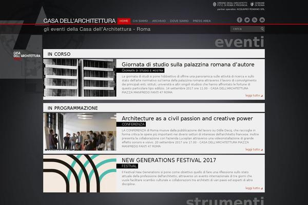 casadellarchitettura.it site used Casadellarchitettura