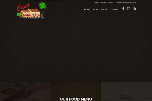 casajimenezbargrill.com site used Avada Child Theme