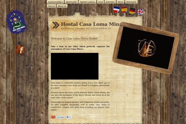 casalomaminca.com site used Papyrus-10