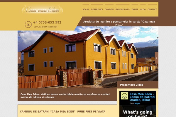 Eden theme site design template sample