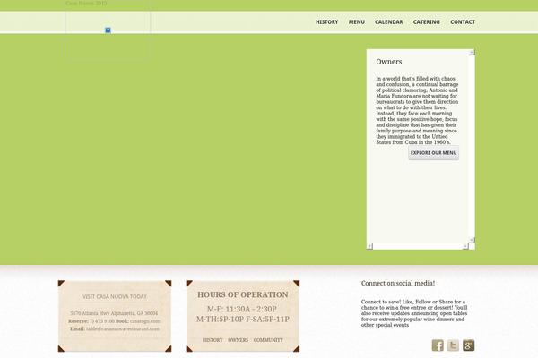 Feast theme site design template sample
