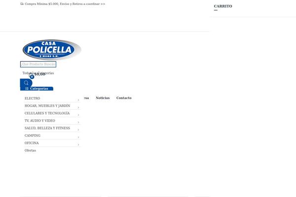 Electro theme site design template sample