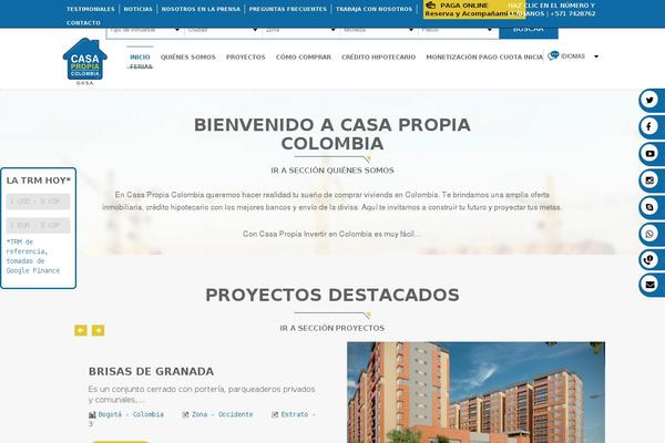 casapropiacolombia.com site used Casapropiacolombia