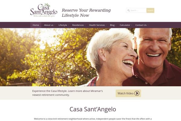 Casa theme site design template sample