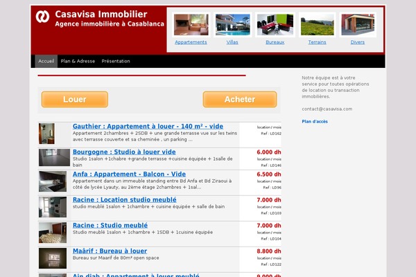 casavisa.com site used Flowaves-theme1