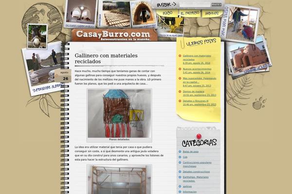 Notepad Chaos theme site design template sample