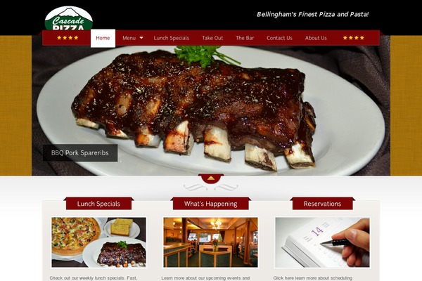 The Restaurant theme site design template sample