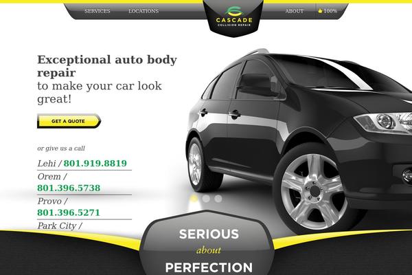 Cascade theme site design template sample