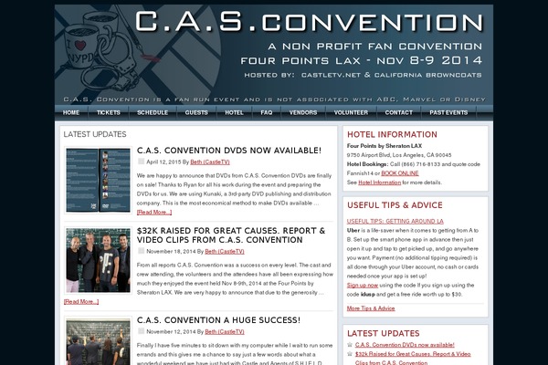 casconvention.com site used Magazine