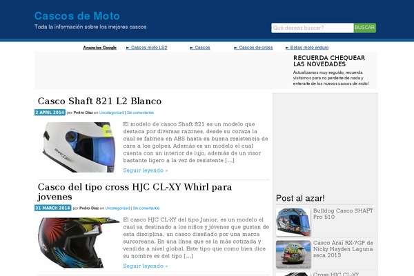 cascosdemoto.net site used Utheme