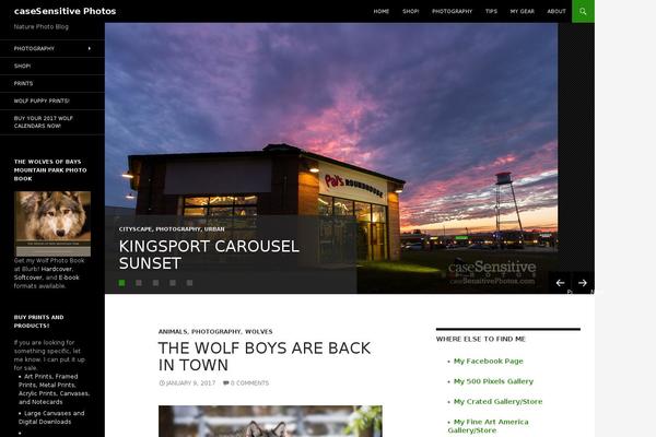 Site using Crafty Social Buttons plugin