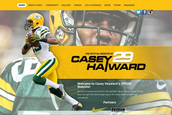 caseyhayward.com site used Thesis