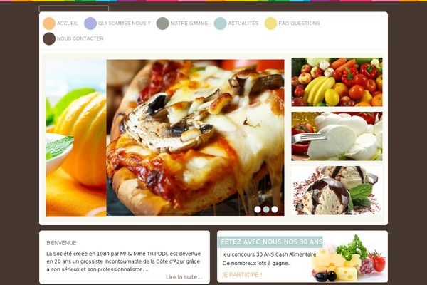Restaurant theme site design template sample