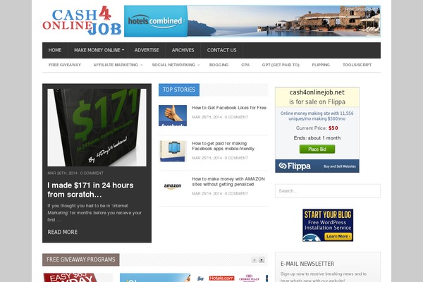Publisher theme site design template sample