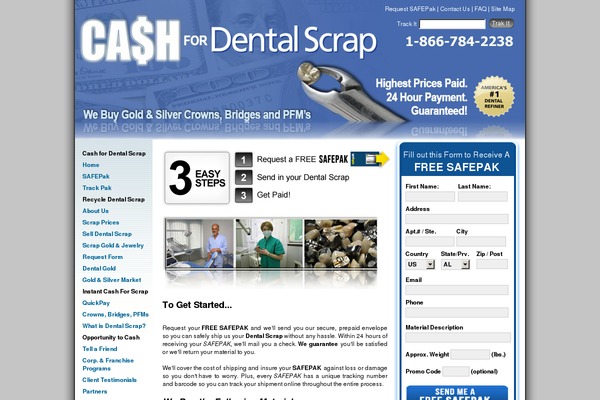 cashfordentalscrap.com site used Epo