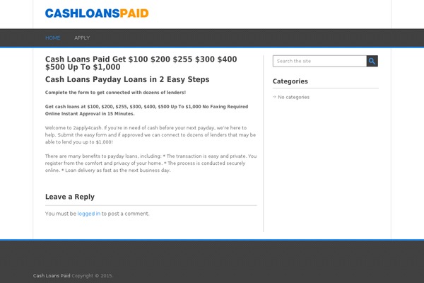 Nominal theme site design template sample
