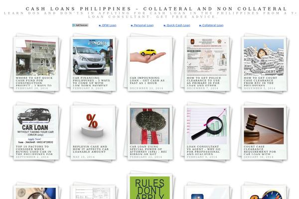 Polaroids theme site design template sample