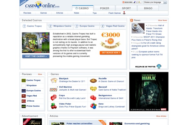 Site using Flytonic-casino-review plugin