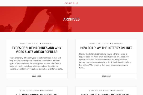 Minn Lite theme site design template sample