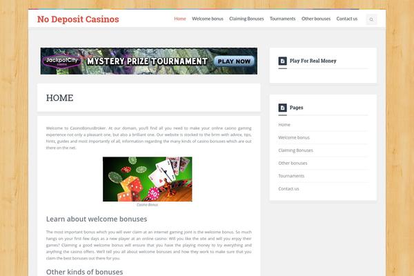 casinobonusbroker.com site used Logger