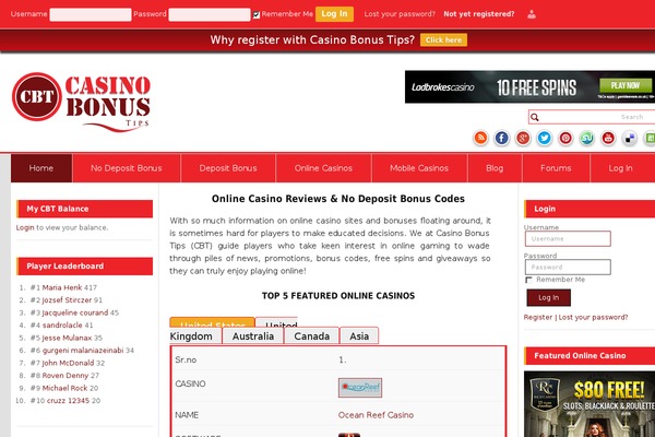 Casino theme site design template sample