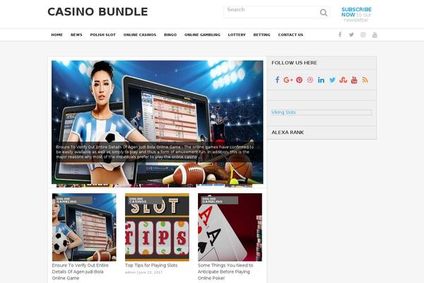 Fortune theme site design template sample