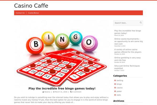 WP Macchiato theme site design template sample