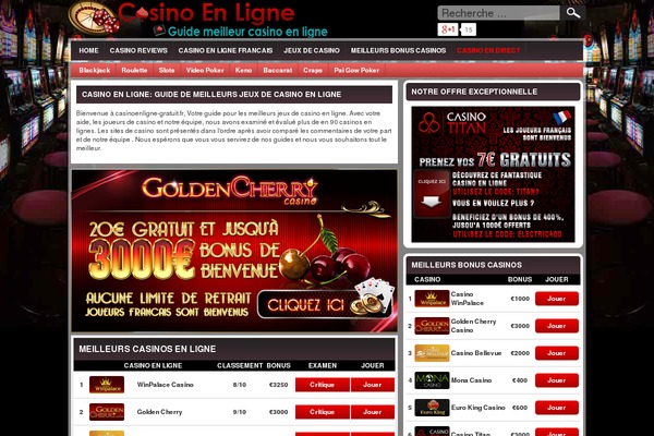 Casino theme site design template sample
