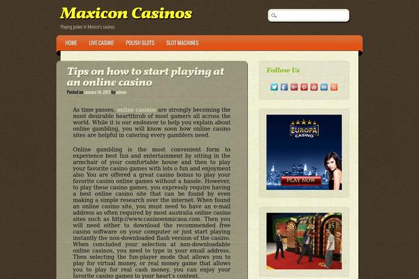 ePublishing theme site design template sample