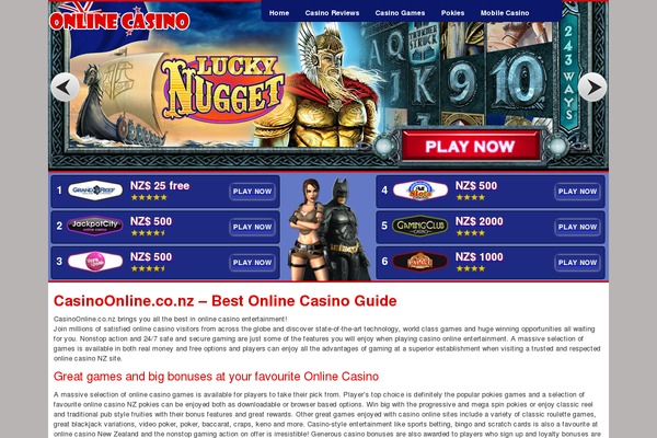 casinoonline.co.nz site used Casinoonlinenz