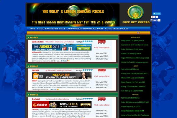 Freebets theme site design template sample