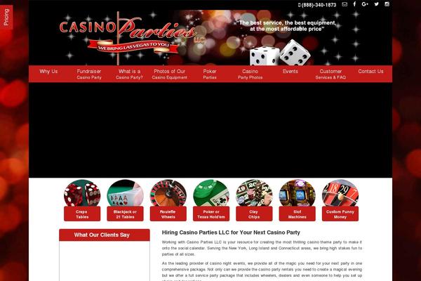 Casino theme site design template sample