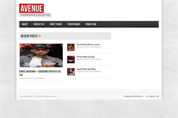 Click-mag theme site design template sample
