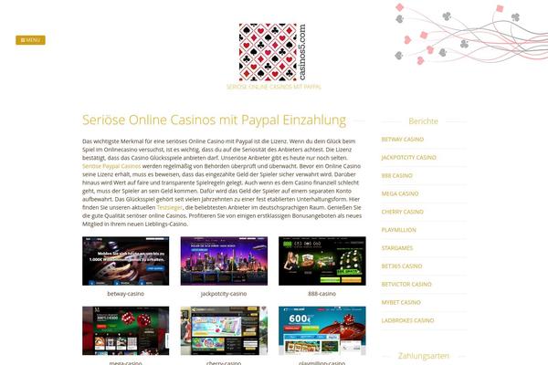 Oria theme site design template sample