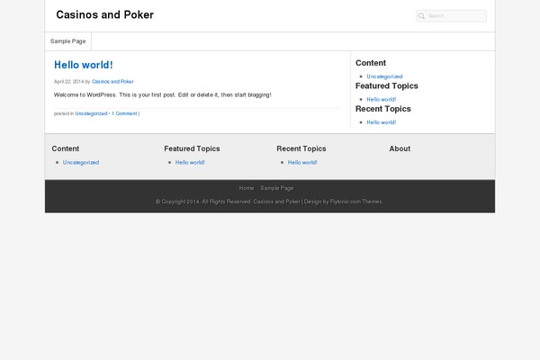 Flytonic Theme theme site design template sample