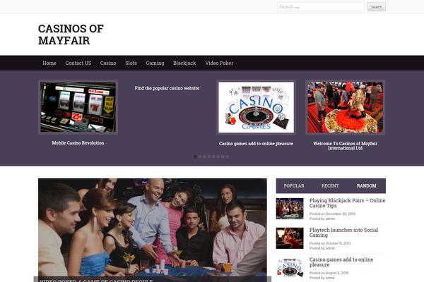 Yegor theme site design template sample