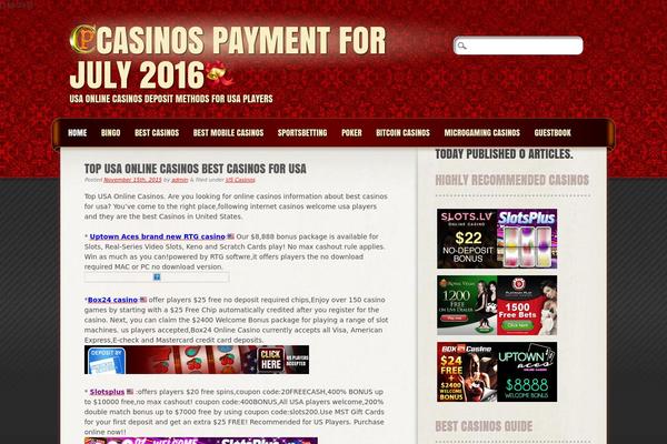 Frantic theme site design template sample