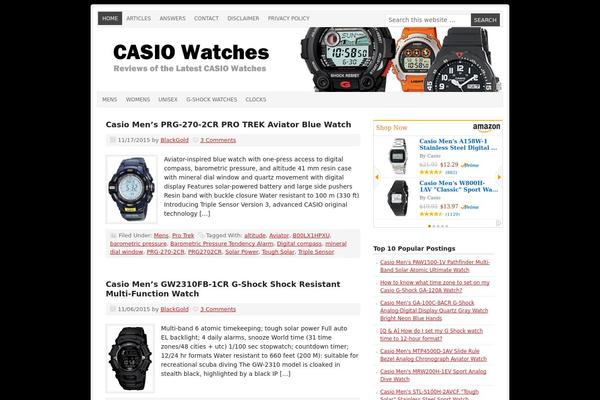 Prose theme site design template sample