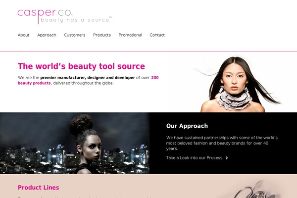 Casper theme site design template sample