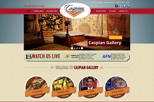 Caspian theme site design template sample