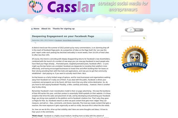 proClouds theme site design template sample