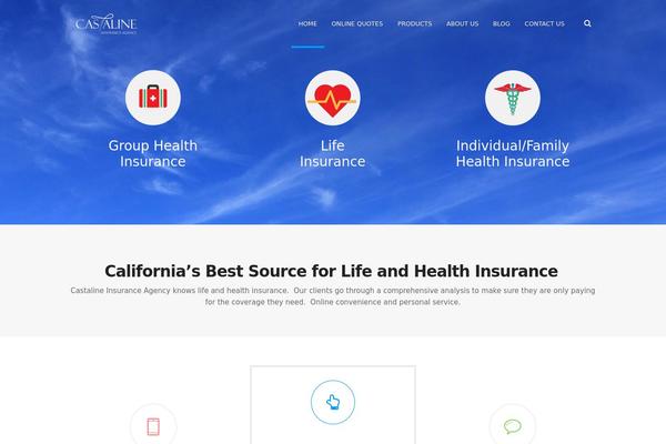 California-wp theme site design template sample