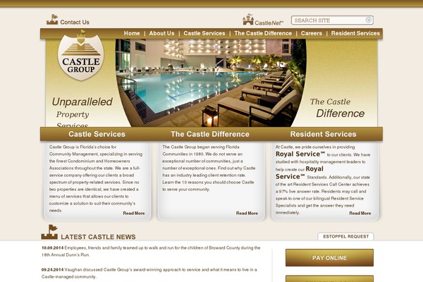 Castle theme websites examples