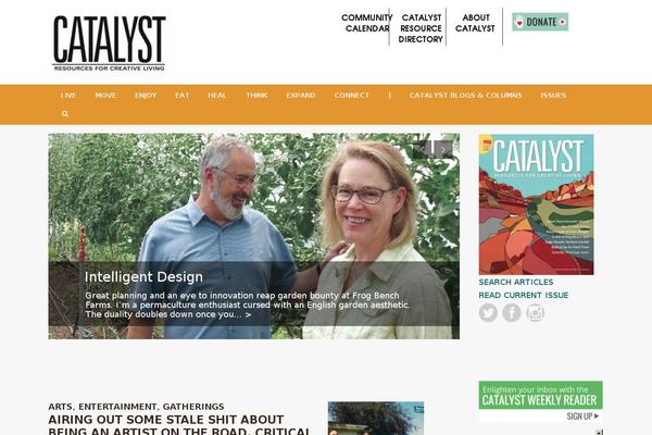 Catalyst theme site design template sample