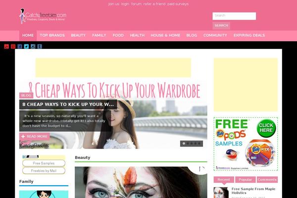 Site using Smooth Scroll Up plugin