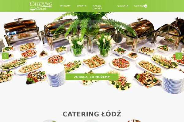 Catering theme site design template sample