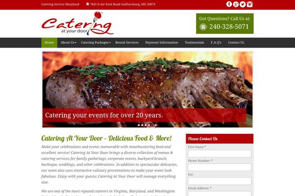 cateringatyourdoormd.com site used Cateringatyourdoor