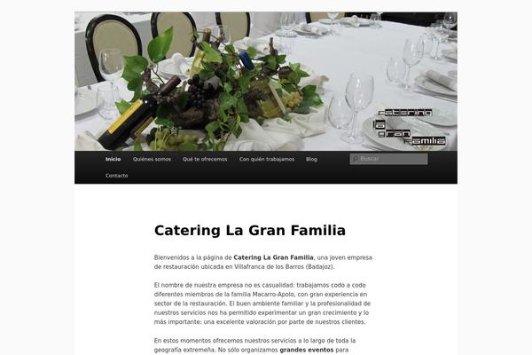 Gather theme site design template sample