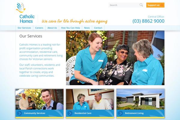 CATHOLIC theme websites examples