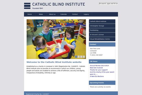 catholicblindinstitute.org site used Cbi